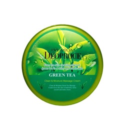 DEOPROCE PREMIUM CLEAN &amp; MOISTURE GREEN TEA MASSAGE CREAM Очищающий и увлажняющий массажный крем с экстрактом зелёного чая 300г