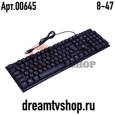 Проводная игровая клавиатура M-200 с 3-х цветной подсветкой, код 138481