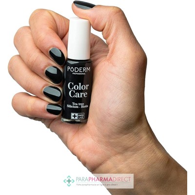 Poderm Vernis Tea Tree Color Care Noir n°502 8ml