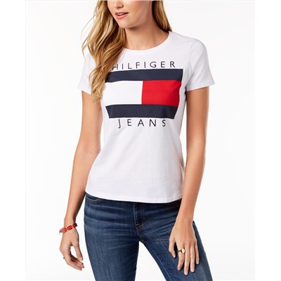 Tommy Hilfiger Cotton Embroidered Logo T-Shirt, Created for Macy's