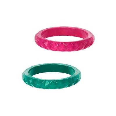Faceted Bangles 2-Pack