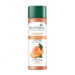 BIOTIQUE Apricot refreshing body wash Освежающий гель для душа с маслом из абрикосовых косточек 190мл
