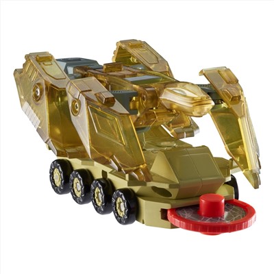 Screechers Wild Level 2 - Komoto Flipping Morphing Toy Car Vehicle, 4'' x 2'', Gold