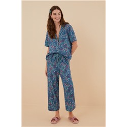 Pijama camisero Capri estampado Moniquilla verde