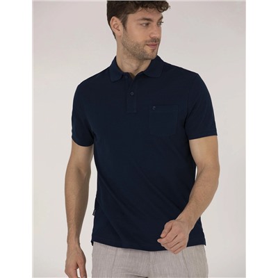 Lacivert Regular Fit Polo Yaka Basic Tişört