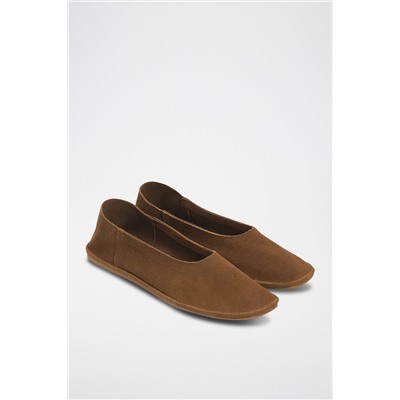 Mocasines de nobuk Camel