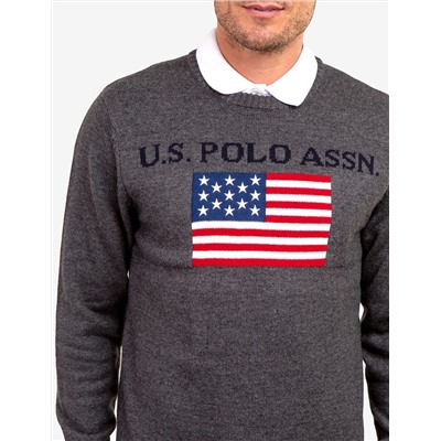 U.S. POLO ASSN. FLAG CREW NECK SWEATER