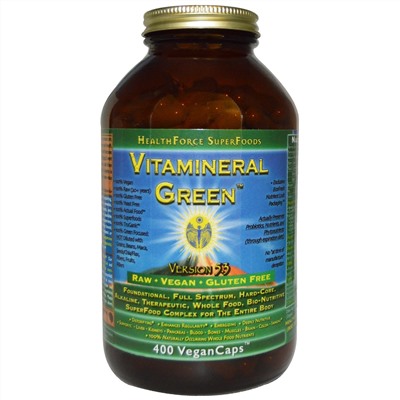 HealthForce Nutritionals, Vitamineral Green, Version 5.3, 400 капсул