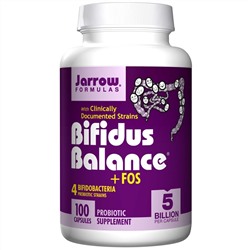 Jarrow Formulas, Bifidus Balance +FOS, 100 растительных капсул (Ice)
