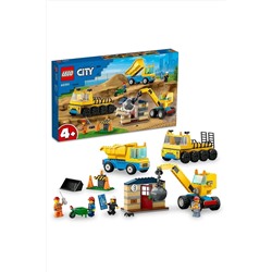 LEGO ® City İnşaat Kamyonları ve Yıkım Gülleli Vinç 60391