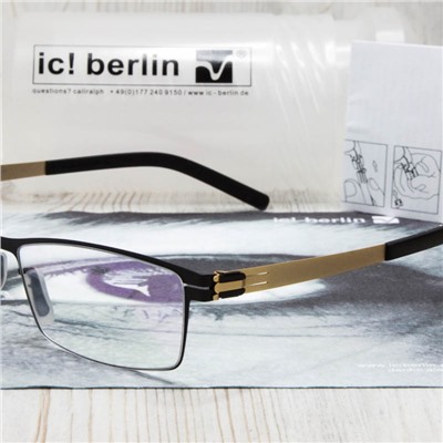 IB00004 - Оправа ic!Berlin Alwin C. sun gold &#43 футляр
