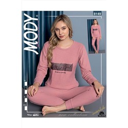 MODY Pembe Kadın Kışlık Pijama Takımı Modyp000