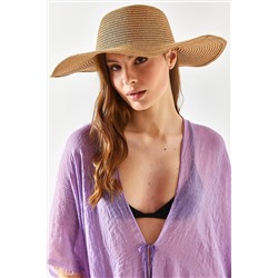 Olalook Kadın Camel Hasır Şapka ŞPK-00000006