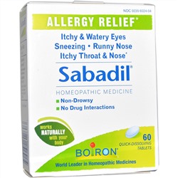 Boiron, Sabadil, 60 быстрорастворимых таблеток