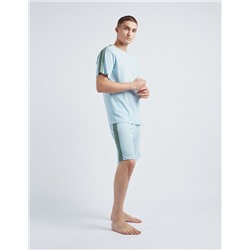 Piquet Pyjamas, Men, Light Blue