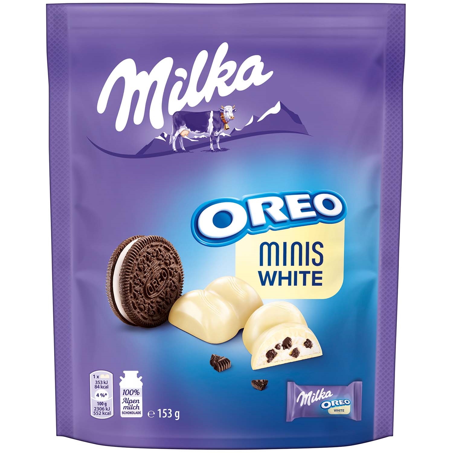 Milka mmmax oreo. Milka Minis 153g White. Милка Oreo White. Шоколад Милка с Орео Вайт. Шоколад Милка Вайт белый с кусочками Орео 153г.