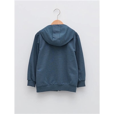 Kapüşonlu Basic Uzun Kollu Erkek Çocuk Fermuarlı Sweatshirt, LCW ECO                                            
                                            Kapüşonlu Basic Uzun Kollu Erkek Çocuk Fermuarlı Sweatshirt