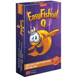 Easy Fishoil Easyfishoil Q Kids dha Kolin B6 B12 Vitamini ve Folik Asit Çiğnenebilir 30 Tablet 8681794082506SBIO
