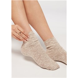 Kurze Socken aus warmer Baumwolle