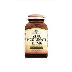 Solgar Zinc Picolinate 15 Mg 100 Bitkisel Kapsül 9631