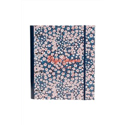 Archivador y hojas de recambio Azul marino y blanco - 28 x 32 x 3,5 cm