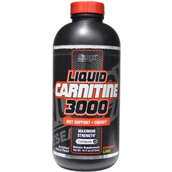 Nutrex Research Labs, Liquid Carnitine 3000, вкус вишня-лайм, 473 мл