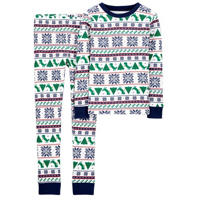 Carter's | Kid 2-Piece Fair Isle Christmas 100% Snug Fit Cotton PJs
