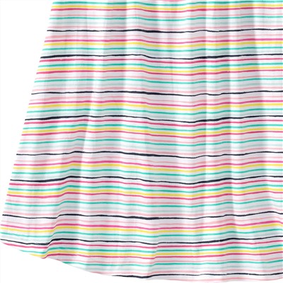 Mädchen Kleid mit buntem Streifenmuster
