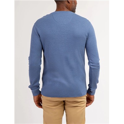 SOLID LONG SLEEVE THERMAL HENLEY