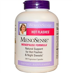 Natural Factors, WomenSense, MenoSense, формула для приема в период менопаузы, 180 растительных капсул