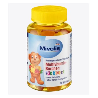 Multivitamin-Bärchen für Kinder, Fruchtgummis, 60 St., 120 g