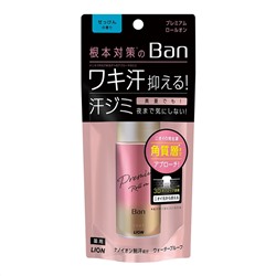 LION Дезодорант-антиперсперант Ban Premium Roll нано-ионный роликовый аромат мыла золотой 40 мл.