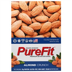 Pure Fit Bars, Premium Nutrition Bars, Хрустящий Миндаль, 15 штук по 2 унции (57 г) каждая