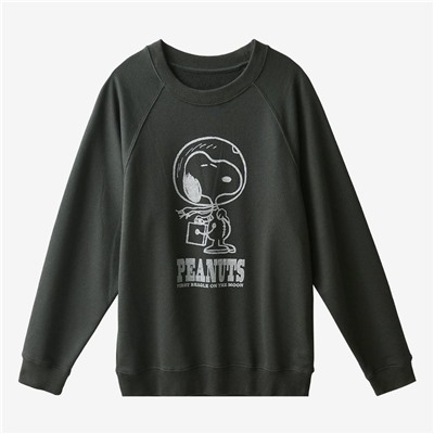 Uniql*o  ♥️ мягчайший хлопковый пуловер с мультяшным принтом, унисекс✔️   (Может прийти со срезанными бирками)