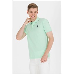 Erkek Mint Yeşili Polo Yaka T-Shirt Basic