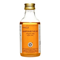 KOTTAKKAL Karpuradi Tailam Карпуради согревающее масло для снятия боли и усталости в мышцах 200мл