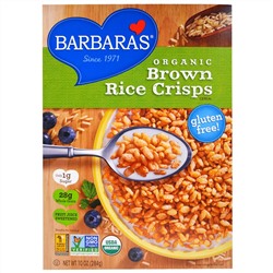 Barbara's Bakery, Хрустящие хлопья из органического коричневого риса, 10 унций (284 г)