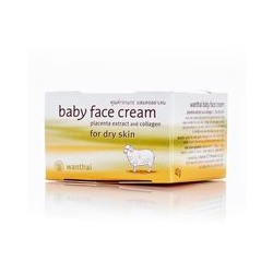 Крем для сухой кожи лица с живой плацентой и коллагеном Wanthai 40 мл /WANTHAI Baby Face Cream Placenta Extract & Collagen dry skin 40 ml