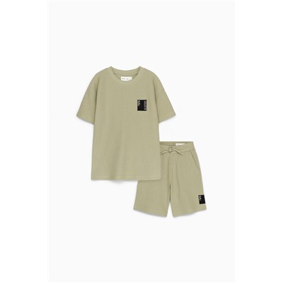 Ottoman T-shirt and Bermuda shorts co-ord