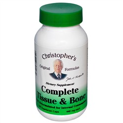 Christopher's Original Formulas, Здоровье тканей и костей, 440 мг каждая, 100 капсул в растительной оболочке