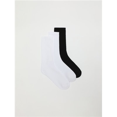 PACK OF 3 PAIRS OF RIBBED SOCKS