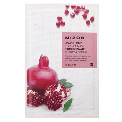 MIZON Joyful Time Essence Mask Pomegranate Тканевая маска для лица с экстрактом гранатового сока 23г