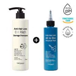 Anti-Hair Loss Oil Rich Damage Shampoo + Anti-Hair Loss All In One Ampoule Pack