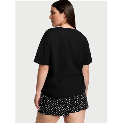 Victoria's Secret Cotton Short Tee-Jama Set