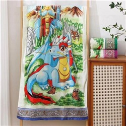 Махровое полотенце "Мифический дракон" 70*140 см. хлопок 100%