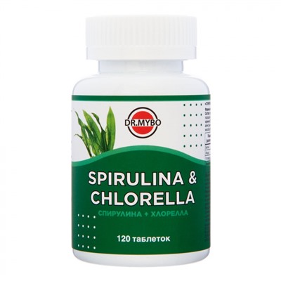 DR. MYBO Spirulina+Chlorella Спирулина+Хлорелла 120таб