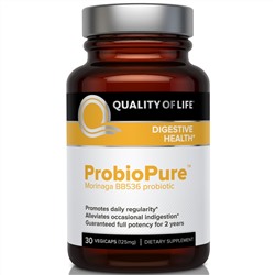 Quality of Life Labs, ProbioPure, пробиотки 30 овощных капсул