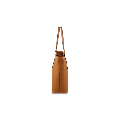 Bolso shopper de piel Iris Camel