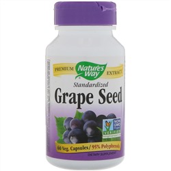 Nature's Way, Grape Seed, Standardized, 60 Veg. Capsules