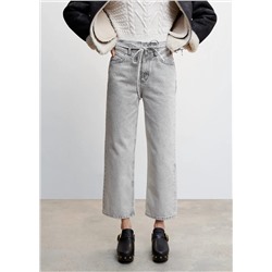 Jeans algodón lazo -  Mujer | MANGO OUTLET España